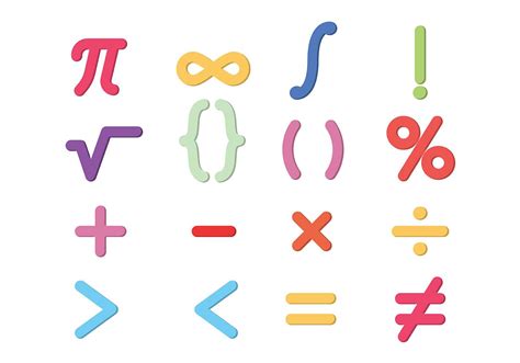 símbolos matemáticos
